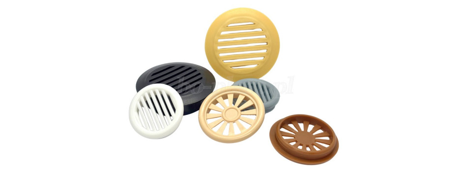 Wywietrzniki meblowe o średnicy Fi35, Fi40, Fi50 | BO-PLAST